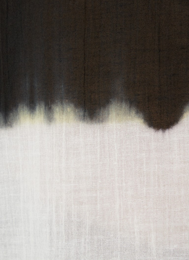 ba&sh Harvey tunic with tie-dye pattern and balloon sleeves