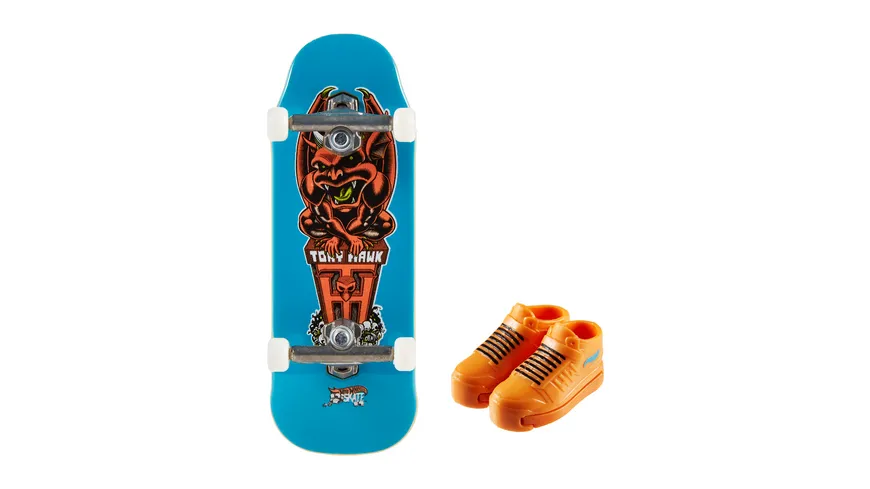 Hot Wheels Skate Fingerboard & Schuhe, Tony Hawk Skateboard, vers. Farben, 1 Stück, sortiert