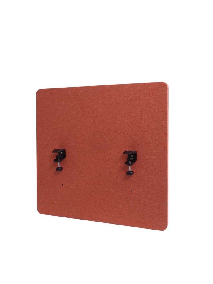 MCW Akustik-Tischtrennwand G75, 60x65cm braun günstig kaufen onesize