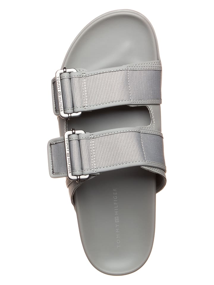 Tommy Hilfiger Shoes Pantoletten in Grau günstig kaufen
