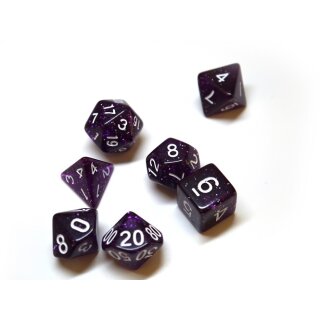 Würfelset Confetti: Dark Purple (7)