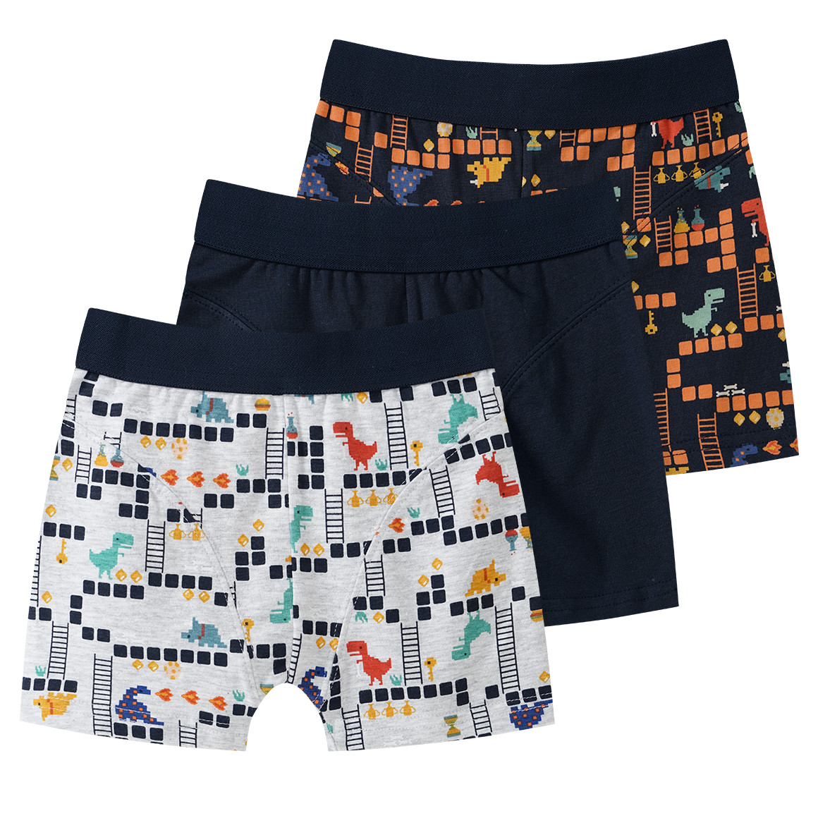 3 Jungen Boxer in verschiedenen Dessins