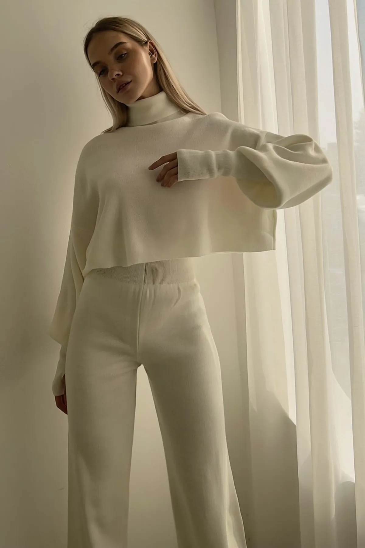 vuvutasarım  Zweiteiler - Ecru - Regular Fit