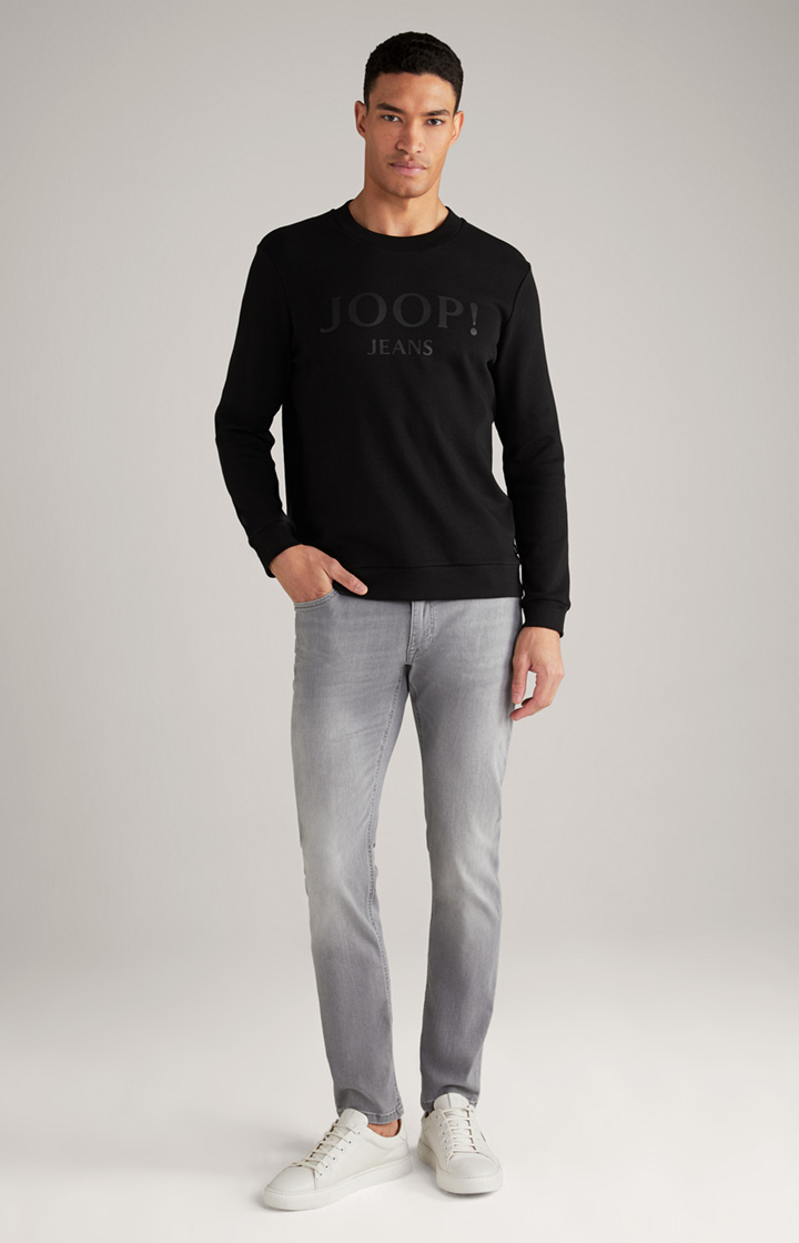 Sweatshirt Alfred in Schwarz