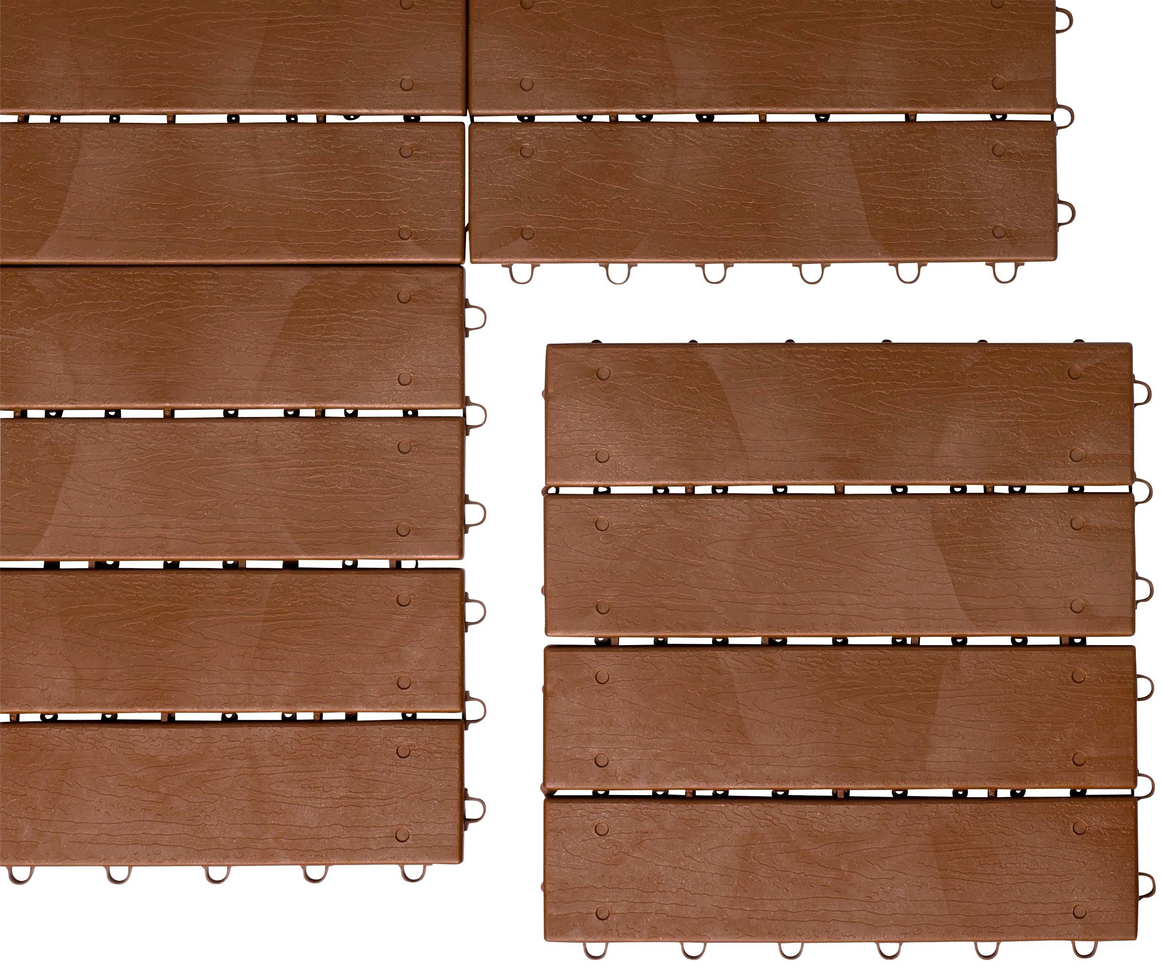 UPP Klickfliesen Optik Holzdiele, 6 St., 0,54 m²