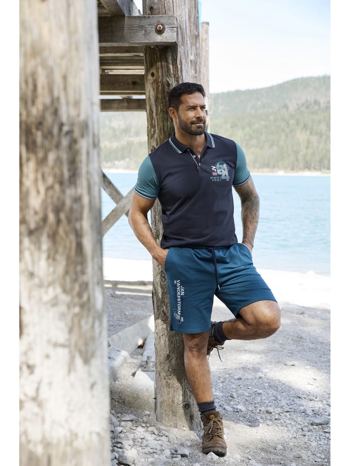Jan Vanderstorm Poloshirt OLEJORN in dunkelblau günstig kaufen