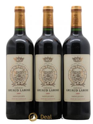 Château Gruaud Larose 2ème Grand Cru Classé  2009 - Lot de 3 Bouteilles