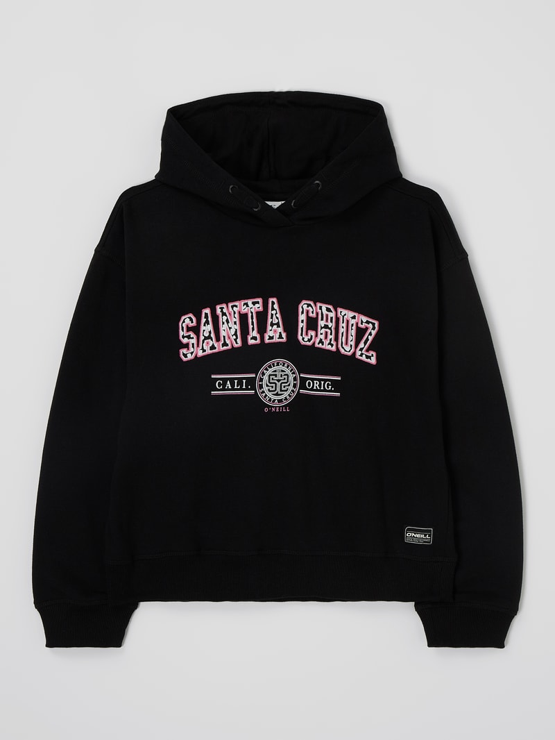 Hoodie mit Message in schwarz