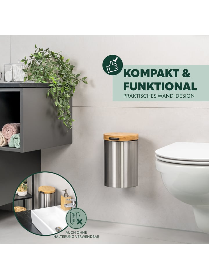 bremermann Wand-Kosmetikeimer 3L Edelstahl günstig kaufen onesize