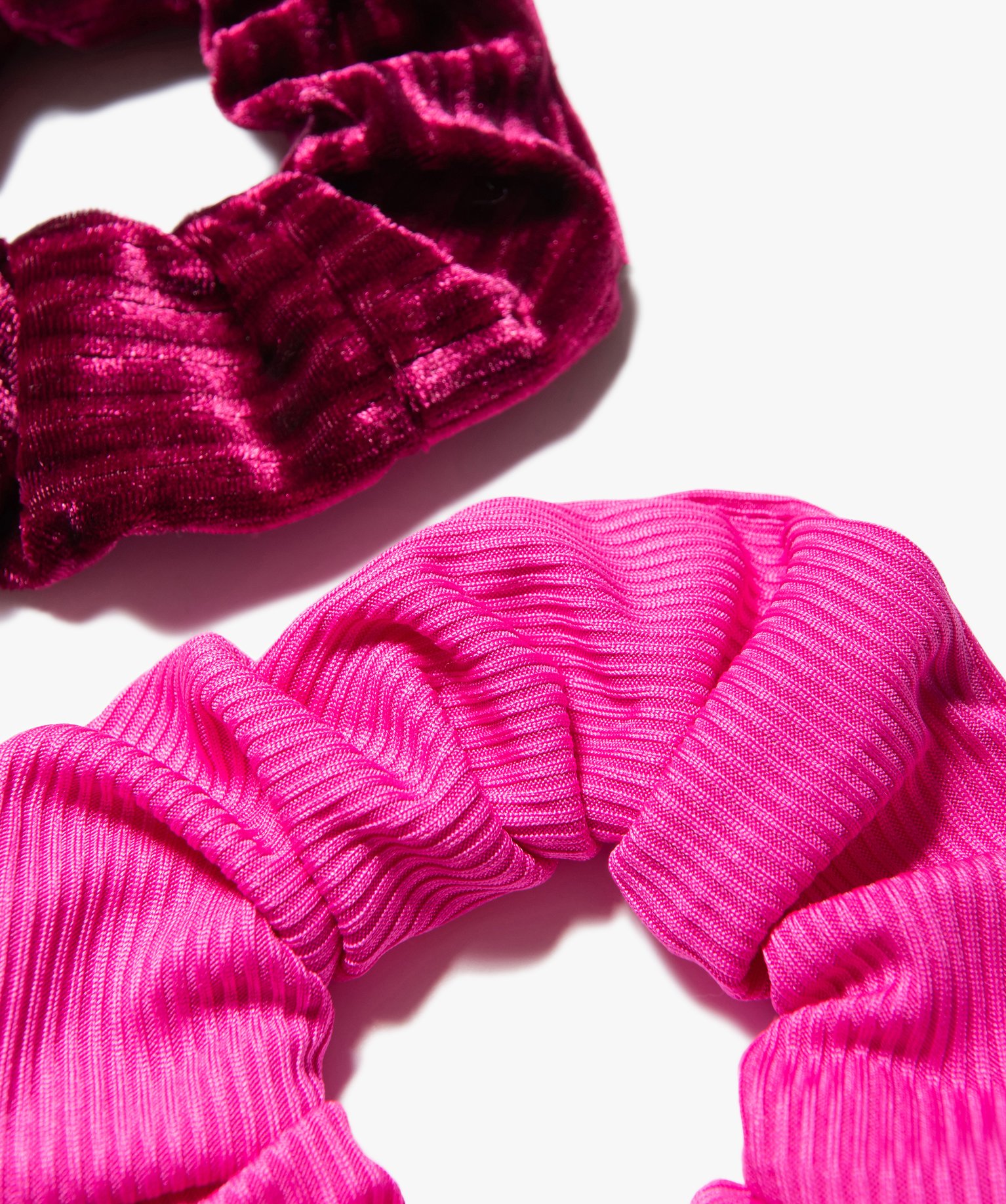 Chouchou femme ctelé (lot de 2) rose | GEMO