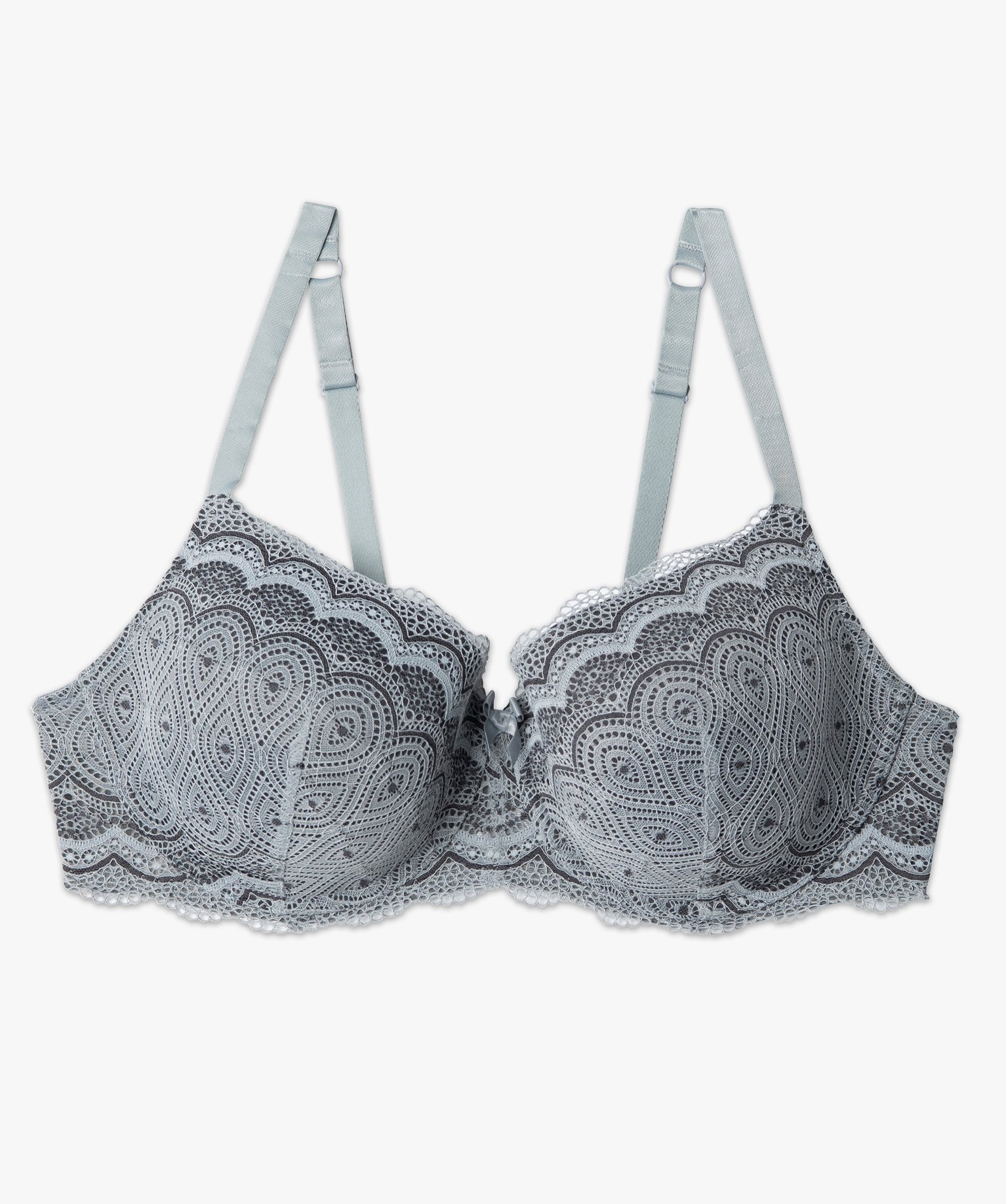 Soutien-gorge grande taille à armatures et coques fines gris | GEMO