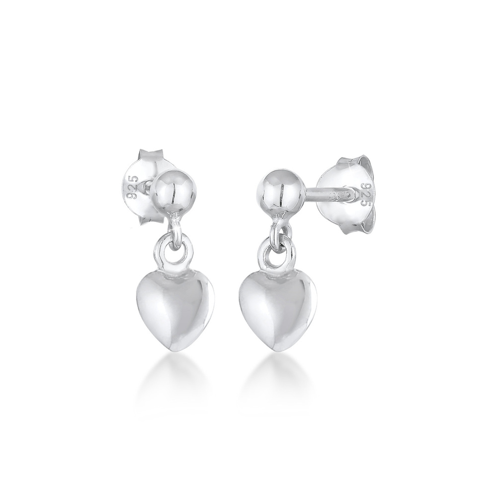Elli Elli Boucles d'Oreilles Boucles d'oreilles Femme Coeur Amour Tendance Minimale en Boucles d'oreilles