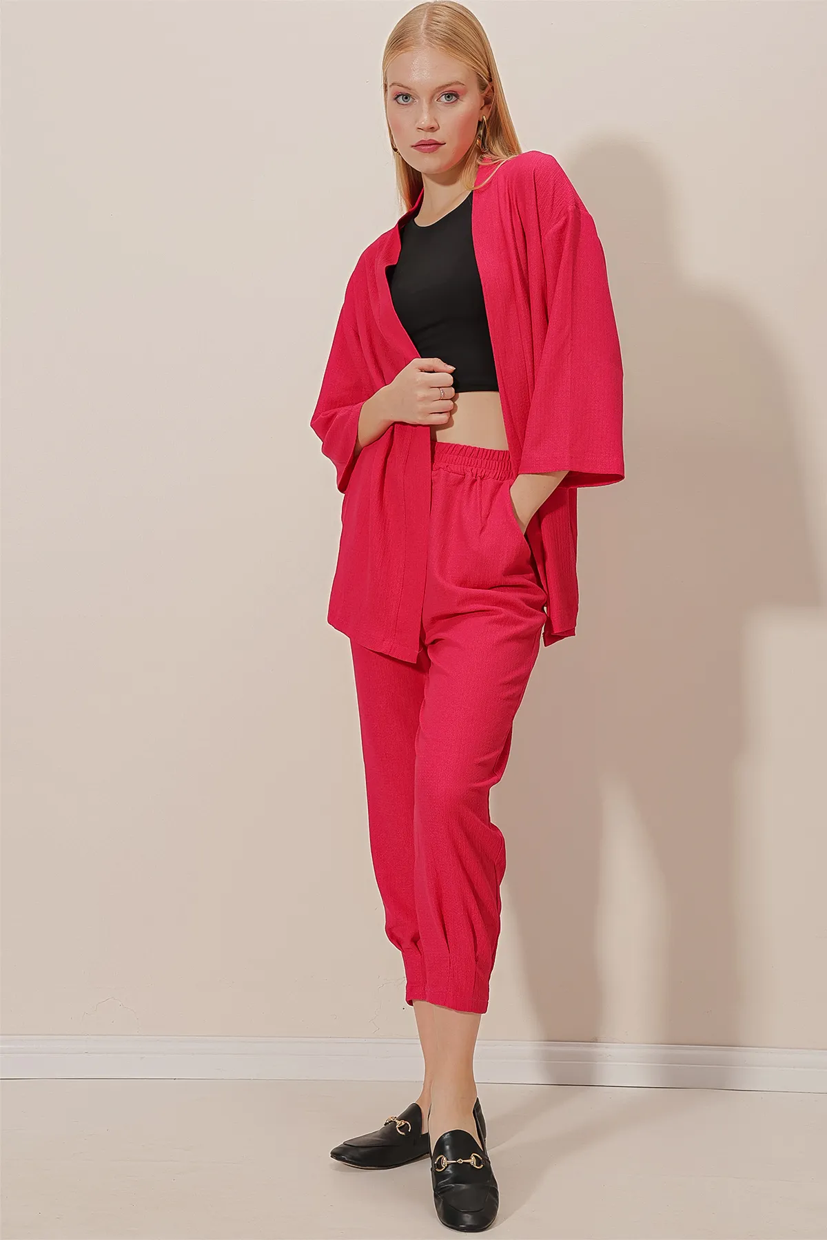 HAKKE  Bürümcük Cardigan-Hosen-Set
