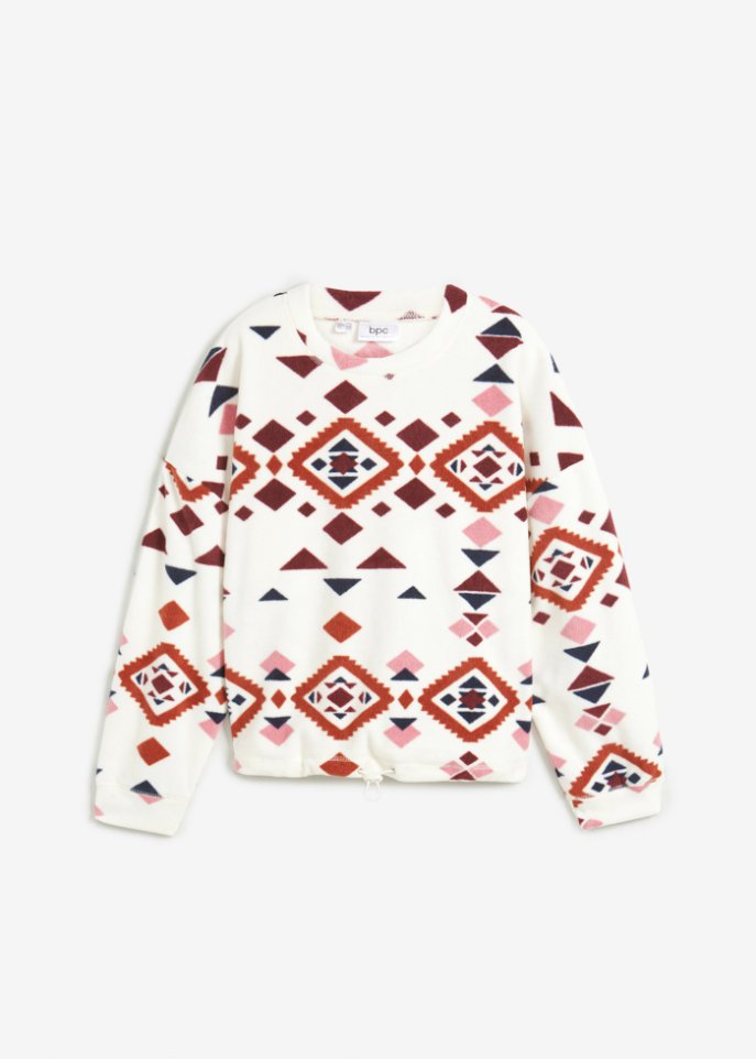 Bedrucktes Teddy-Fleeceshirt