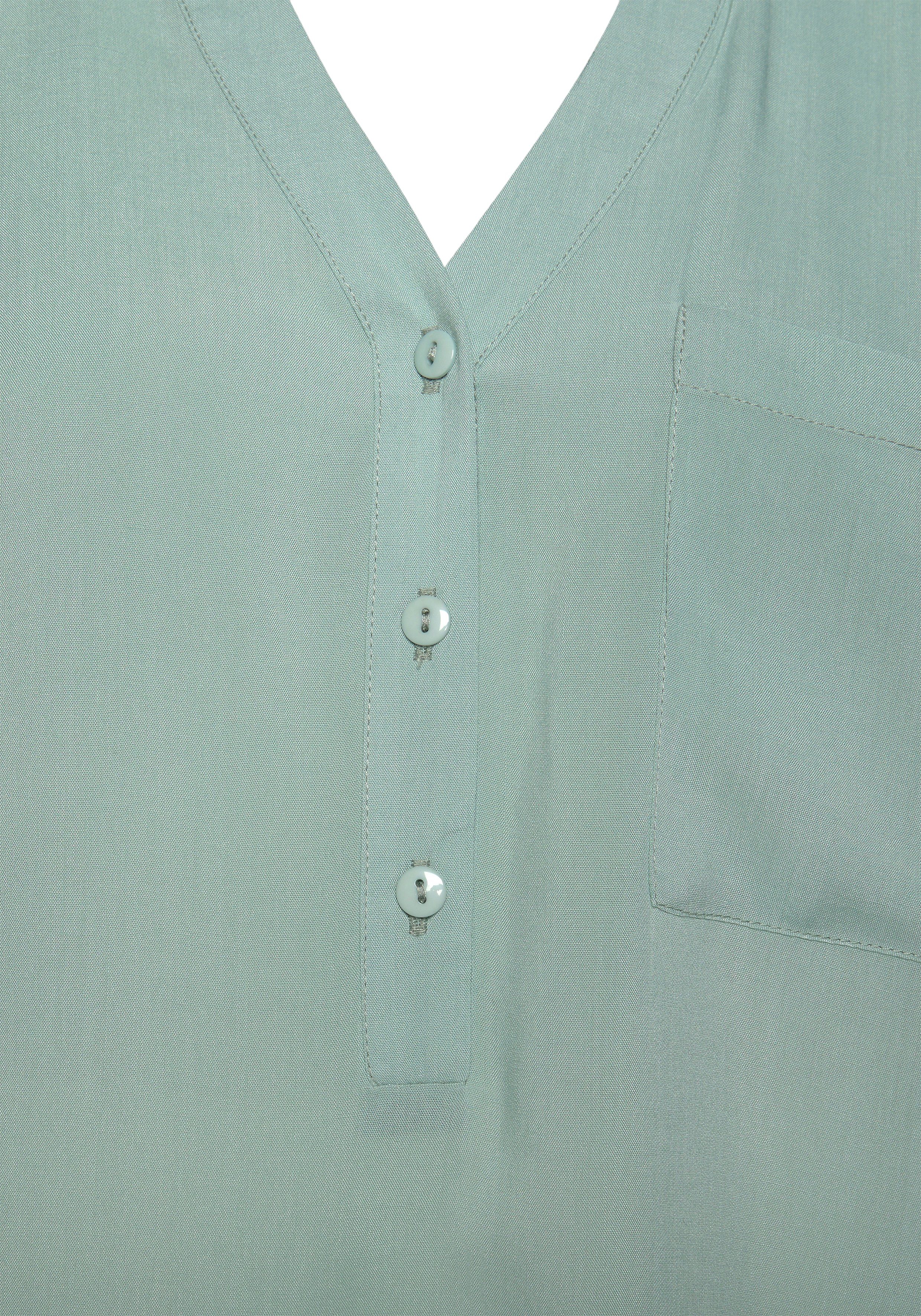 LASCANA Schlupfbluse mit 3/4-Ärmeln und Knopfleiste, Damenbluse