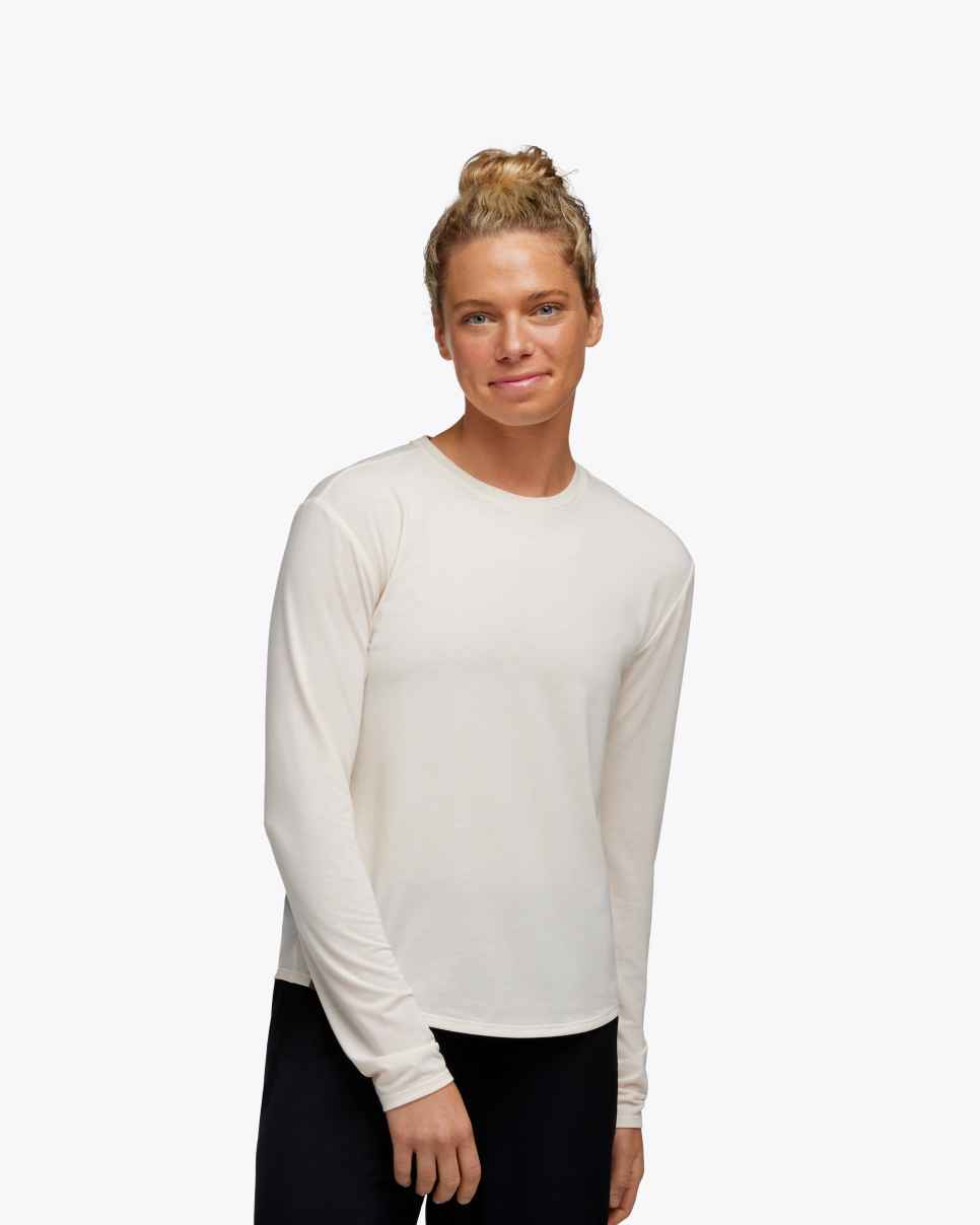 HOKA Essential LS T-skjorte Eggnog
