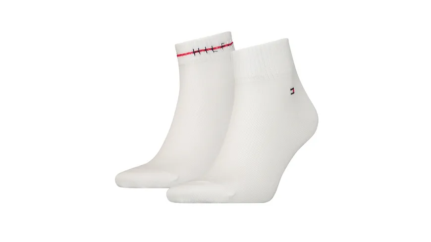 TOMMY HILFIGER Herren Kurzsocken CF2Y 2er Pack white