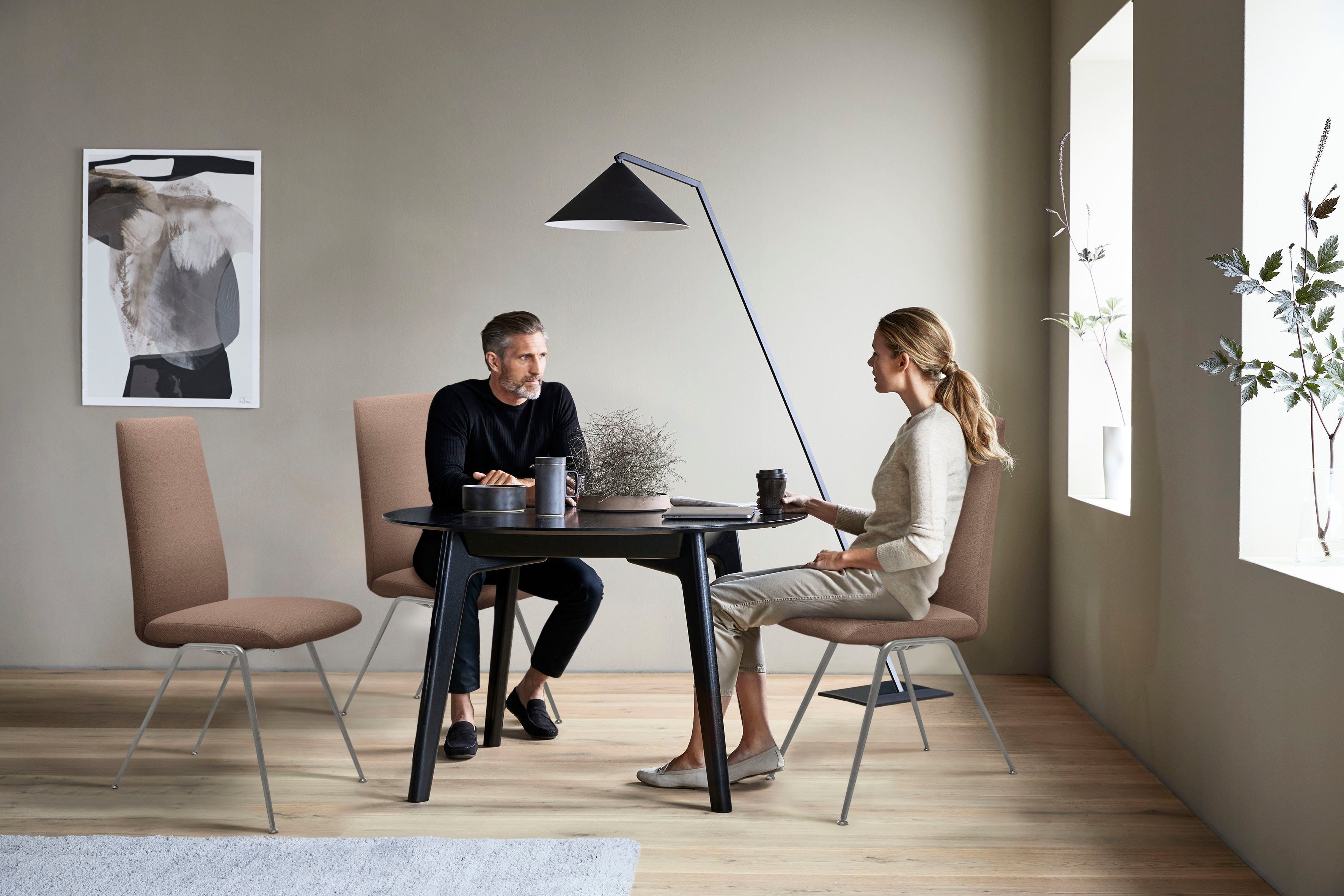 Stressless® Polsterstuhl Laurel, High Back, Größe L, mit Beinen aus Stahl in Schwarz matt