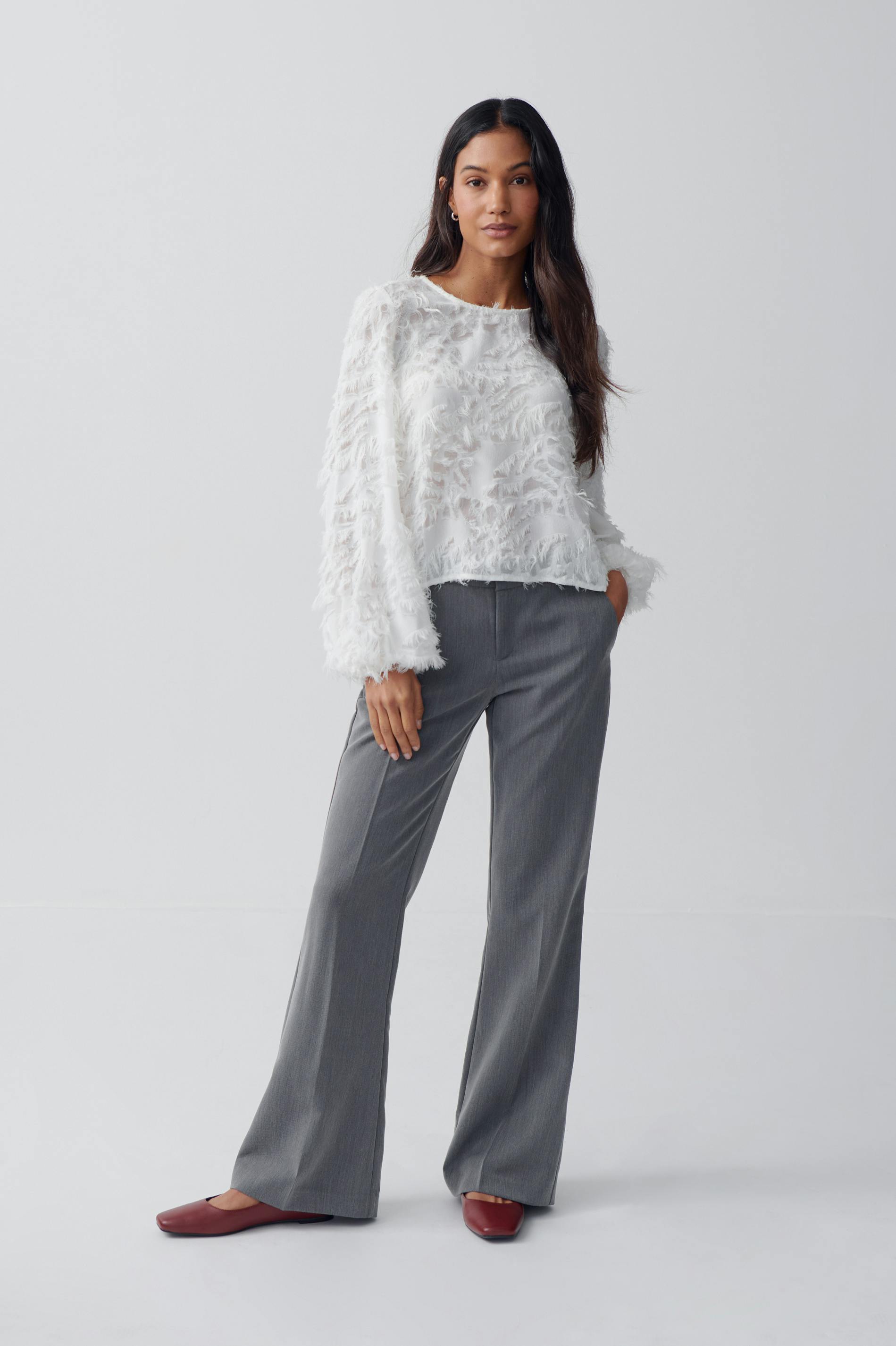 Structured open back top