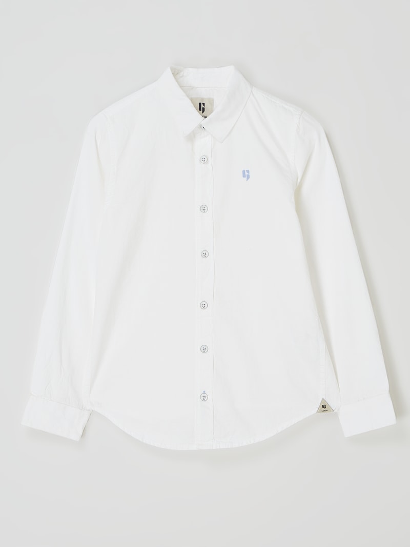 Hemd aus Baumwolle in offwhite
