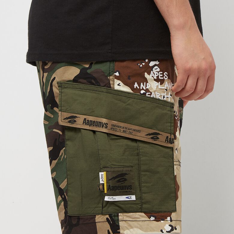Aape by A Bathing Ape Aape Woven Shorts Army khaki