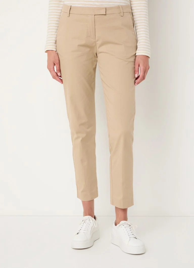Pantaloni chino cu talie medie, de la Marc O'Polo, cu croială slim și buzunare laterale.