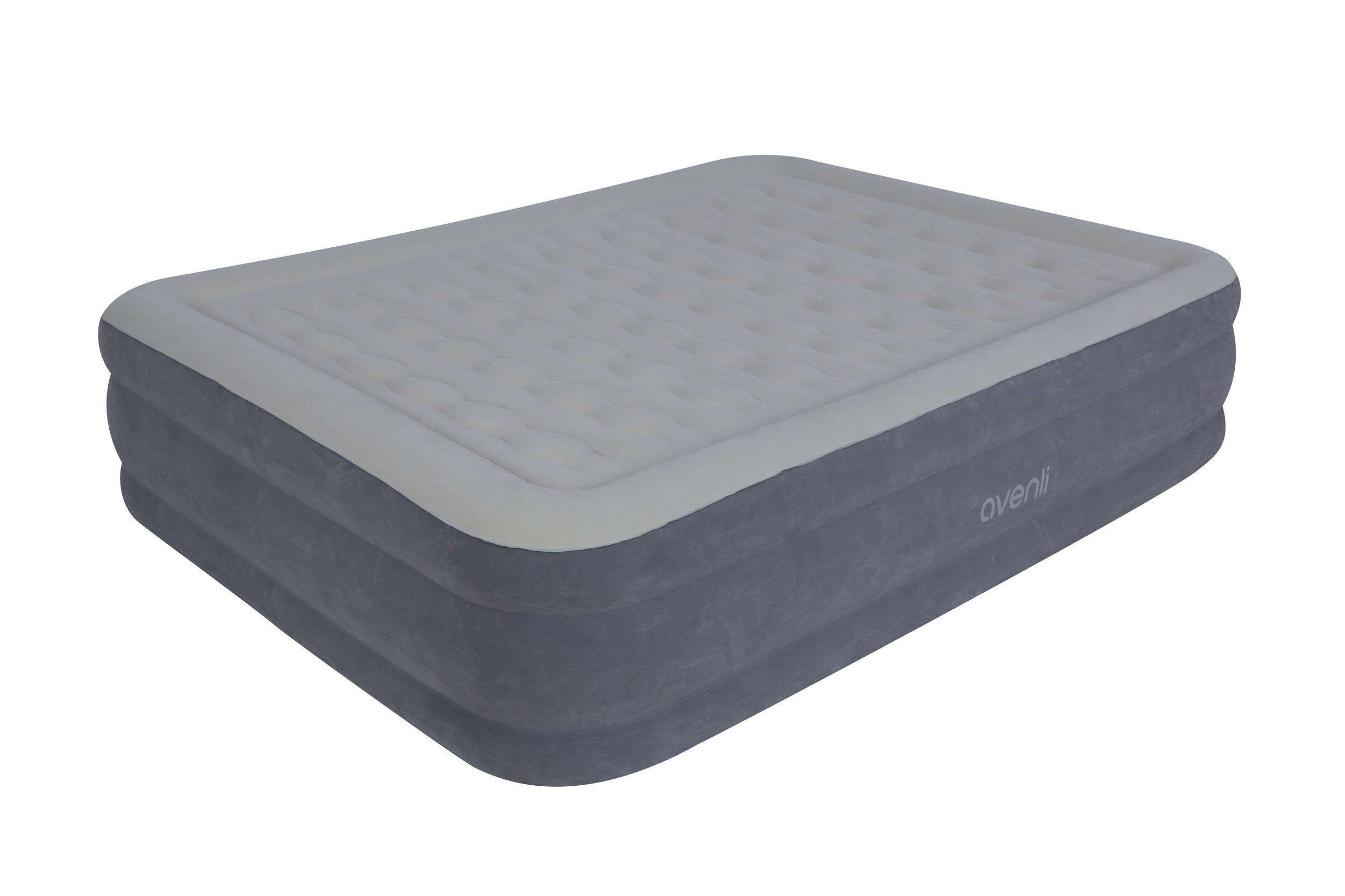 Avenli Luftbett Luftmatratze selbstaufblasend 203 x 152 x 46 cm, (Doppelbett für 2 Personen), Gästebett mit integrierter Pumpe