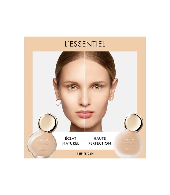 Guerlain-L'ESSENTIEL-Fond de teint éclat naturel tenue 16h - IP 20