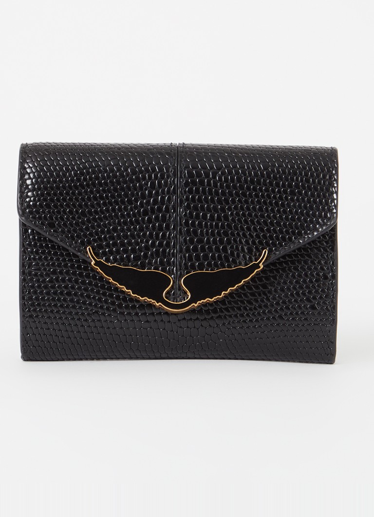Portofel Zadig&Voltaire Mini Borderline din piele cu logo