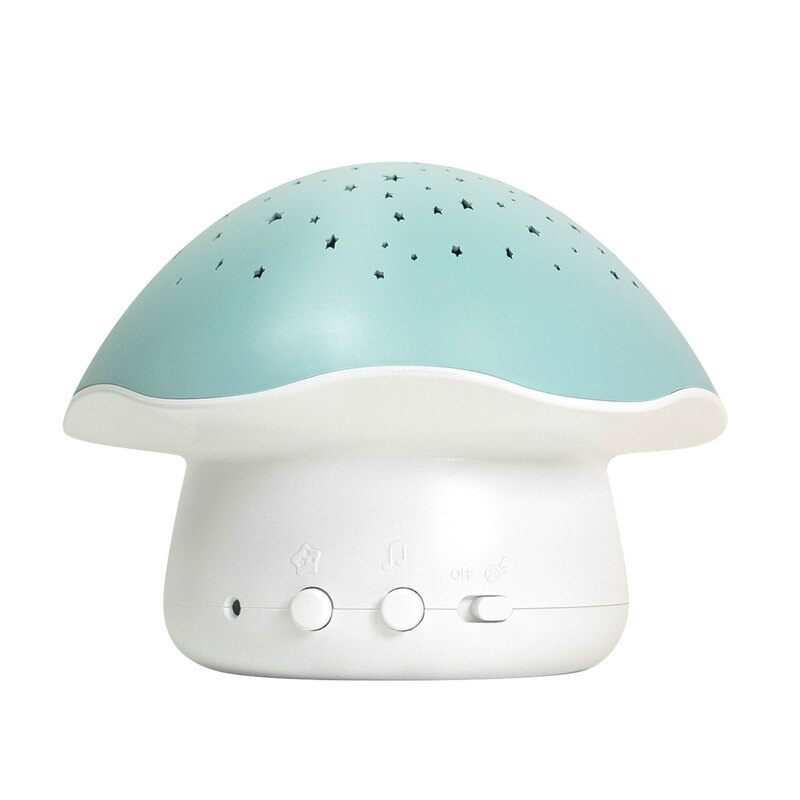 Veilleuse projecteur d'étoiles Champignon vert Pabobo
