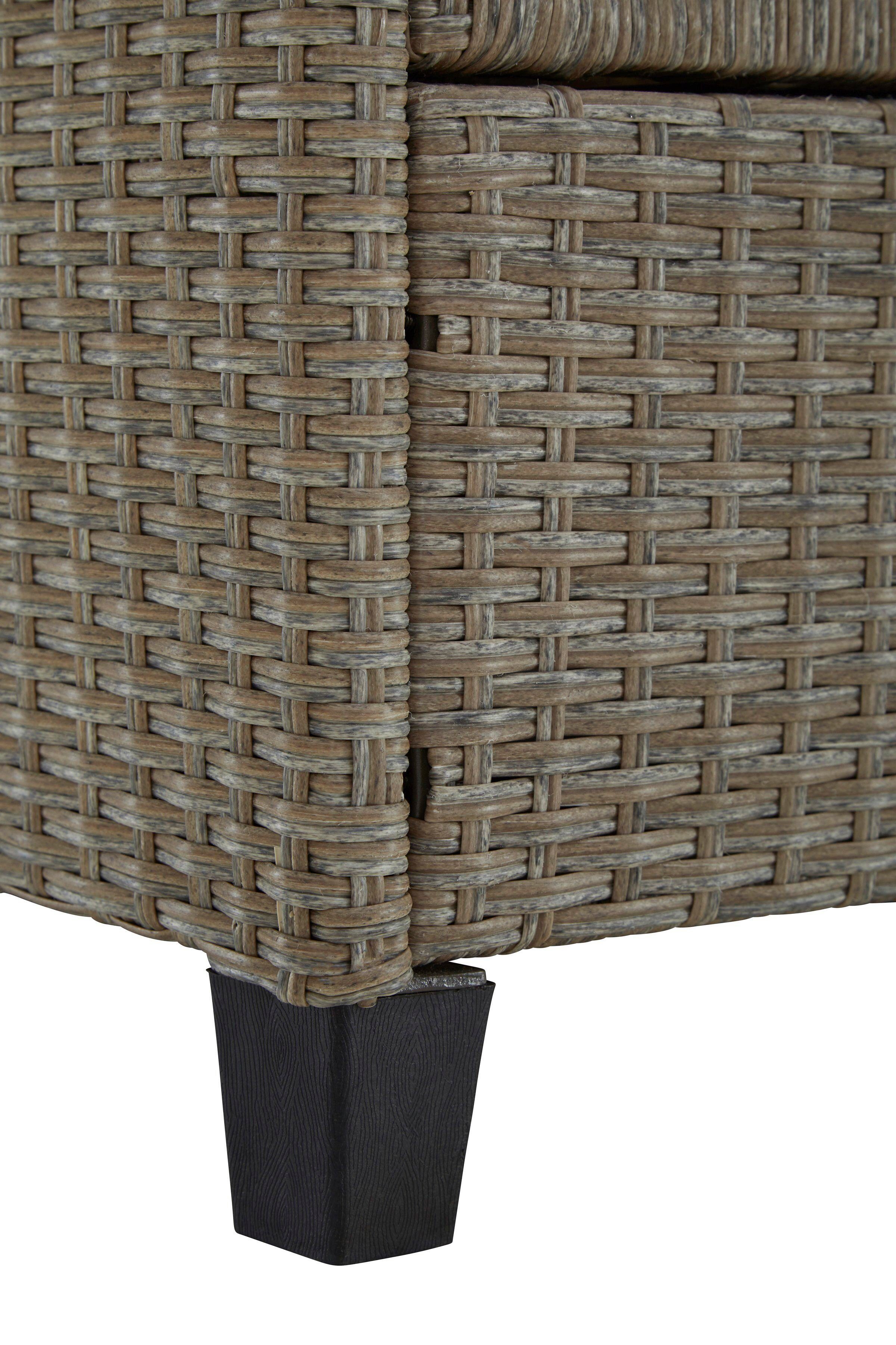 KONIFERA Loungesofa Alabama, BxTxH: 200x133x60 cm, Polyrattan, inkl. Auflage