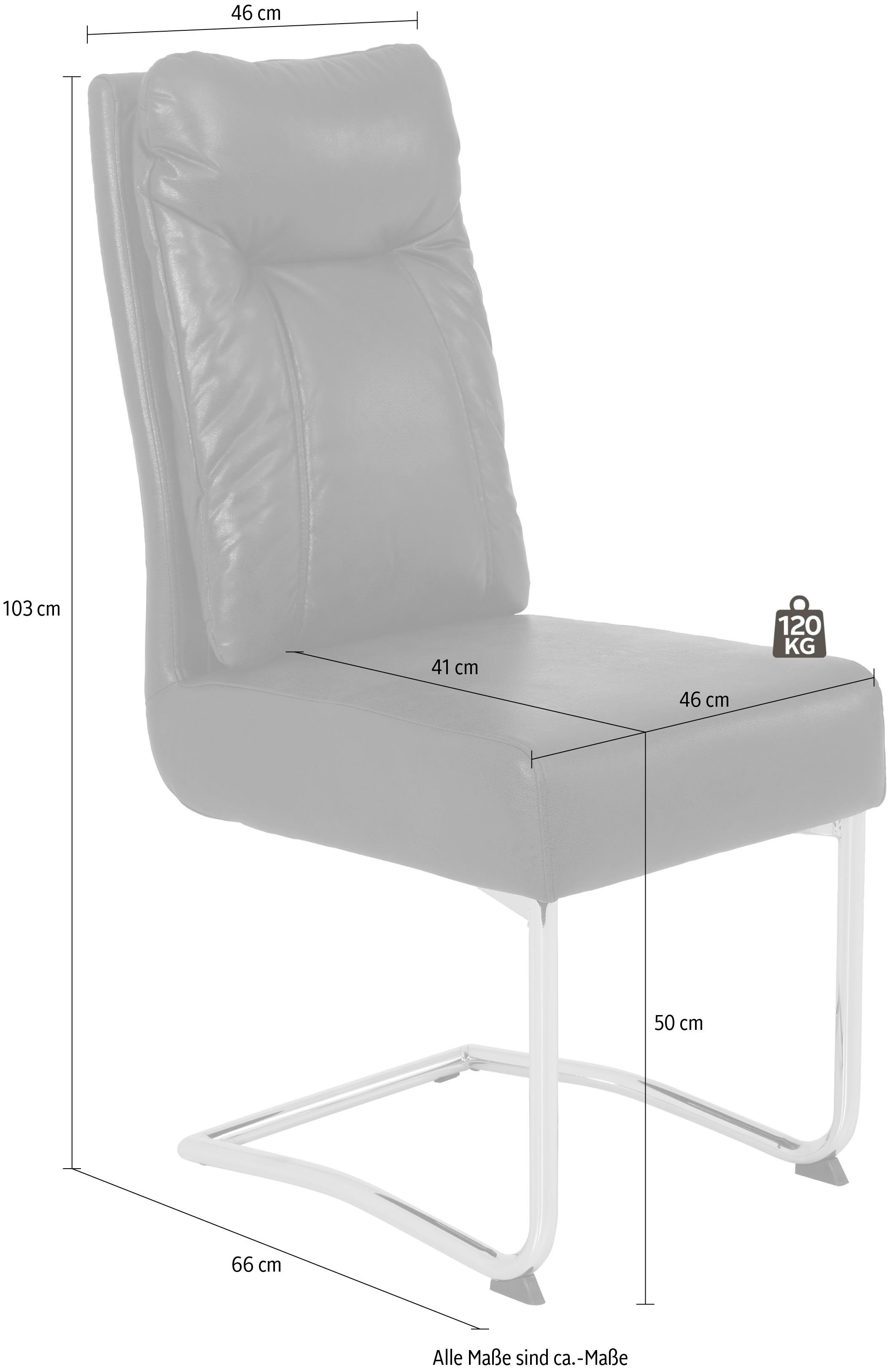 HELA Freischwinger Brenda S (Set, 2 St), bequeme Federkern Polsterung