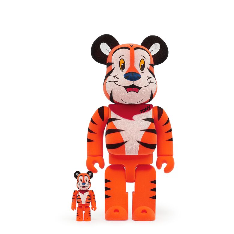 Medicom Bearbrick Tony The Tiger Flocky 100%&400& multicolor