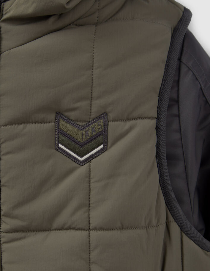 Bomber 3-en-1 camel et doudoune sans manches garçon