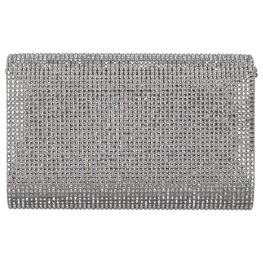 Rene Caovilla - Clutch AIDA Strass - grau