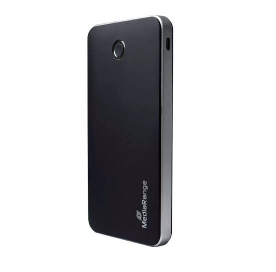 MediaRange Powerbank MR753 10000 mAh Schwarz, Silber