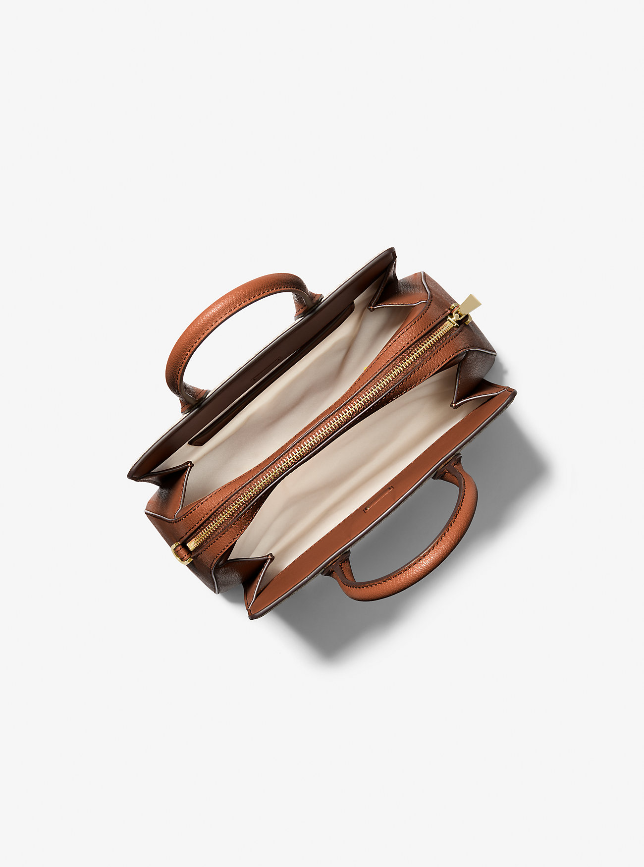 Laila Small Pebbled Leather Satchel - LUGGAGE