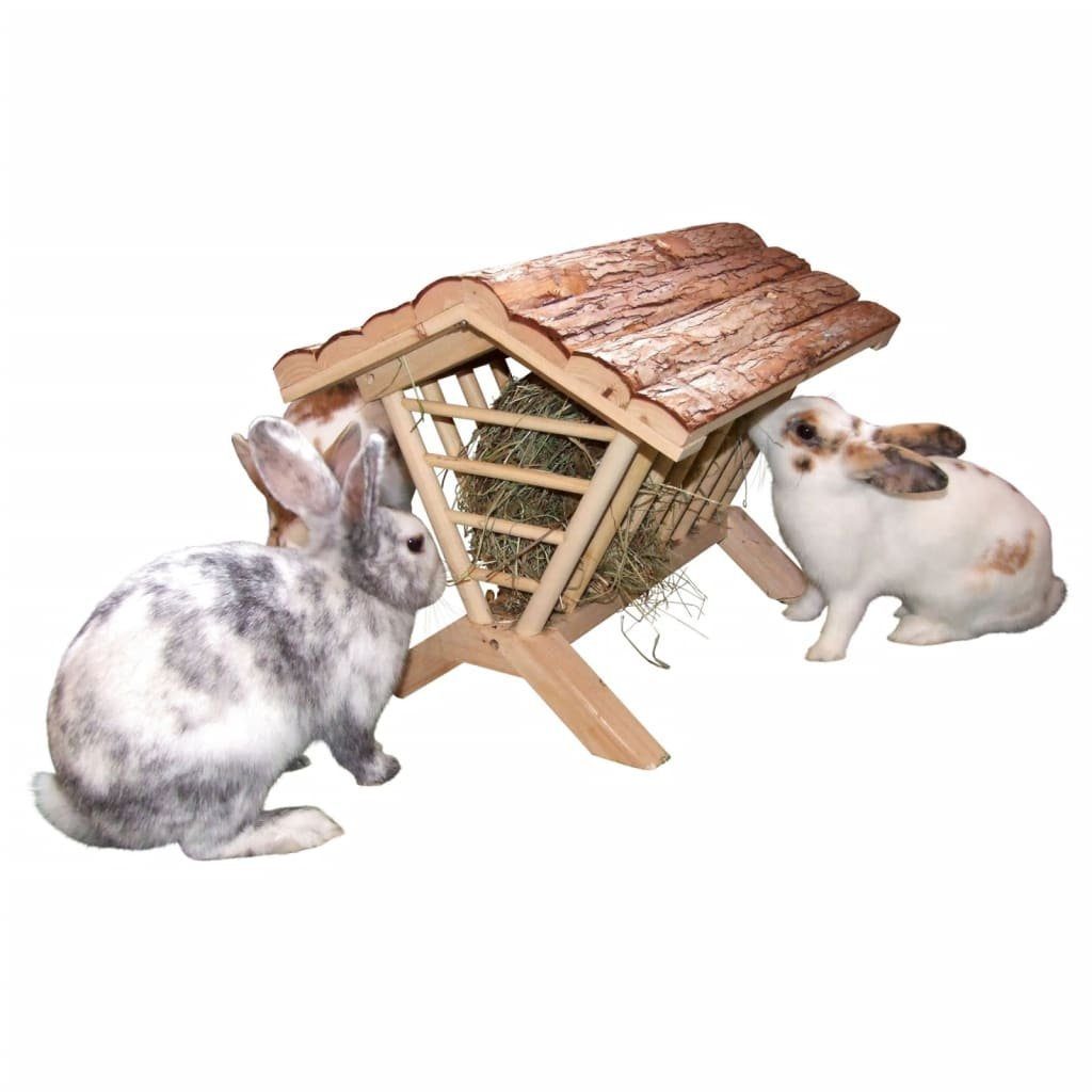 Kerbl Futterspender Heuraufe Natur 45x32x33 cm Holz
