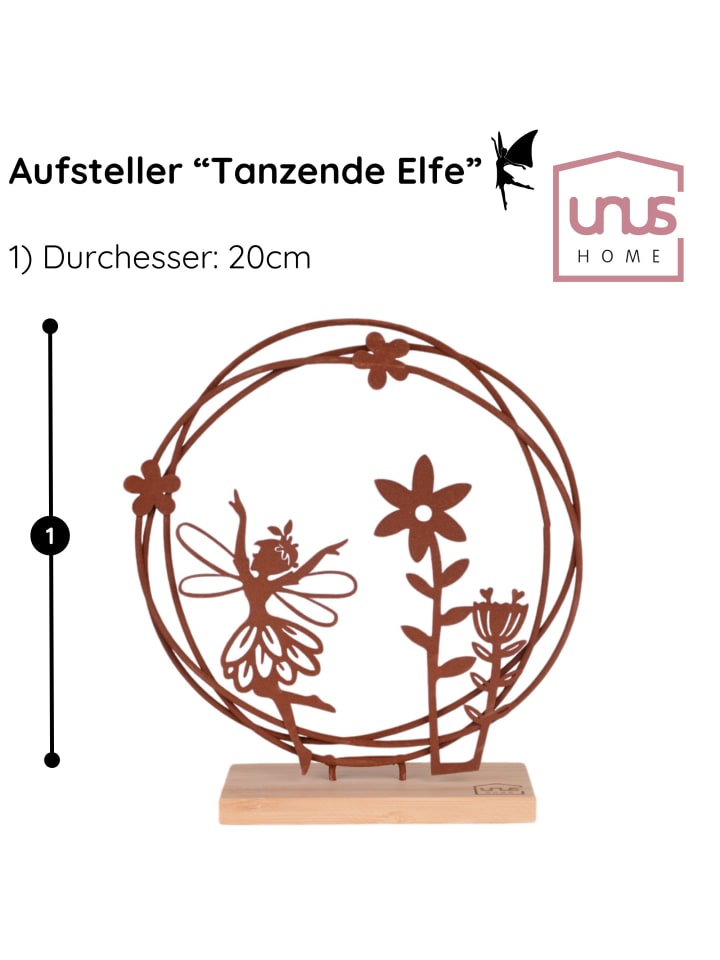 UNUS Aufsteller Tanzende Fee in Rost günstig kaufen onesize