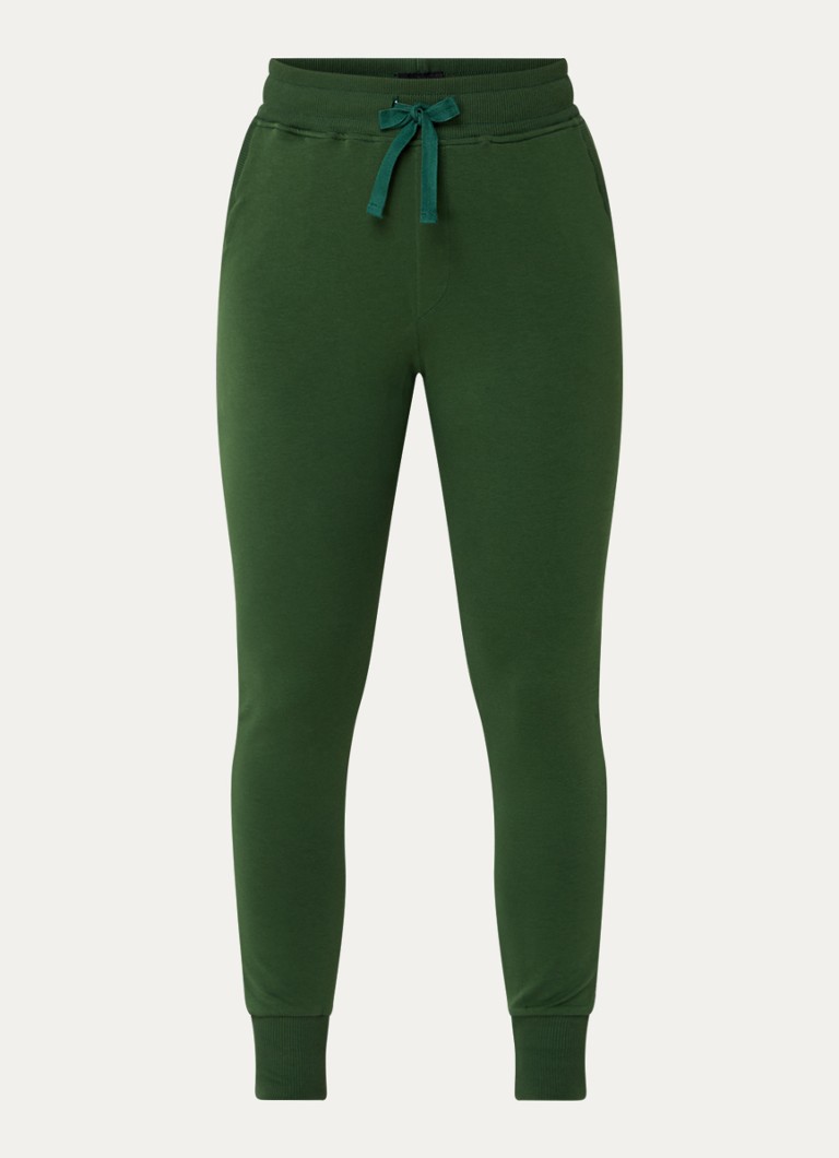 Calça de moletom Snurk de cintura alta e corte afunilado, feita de algodão orgânico.