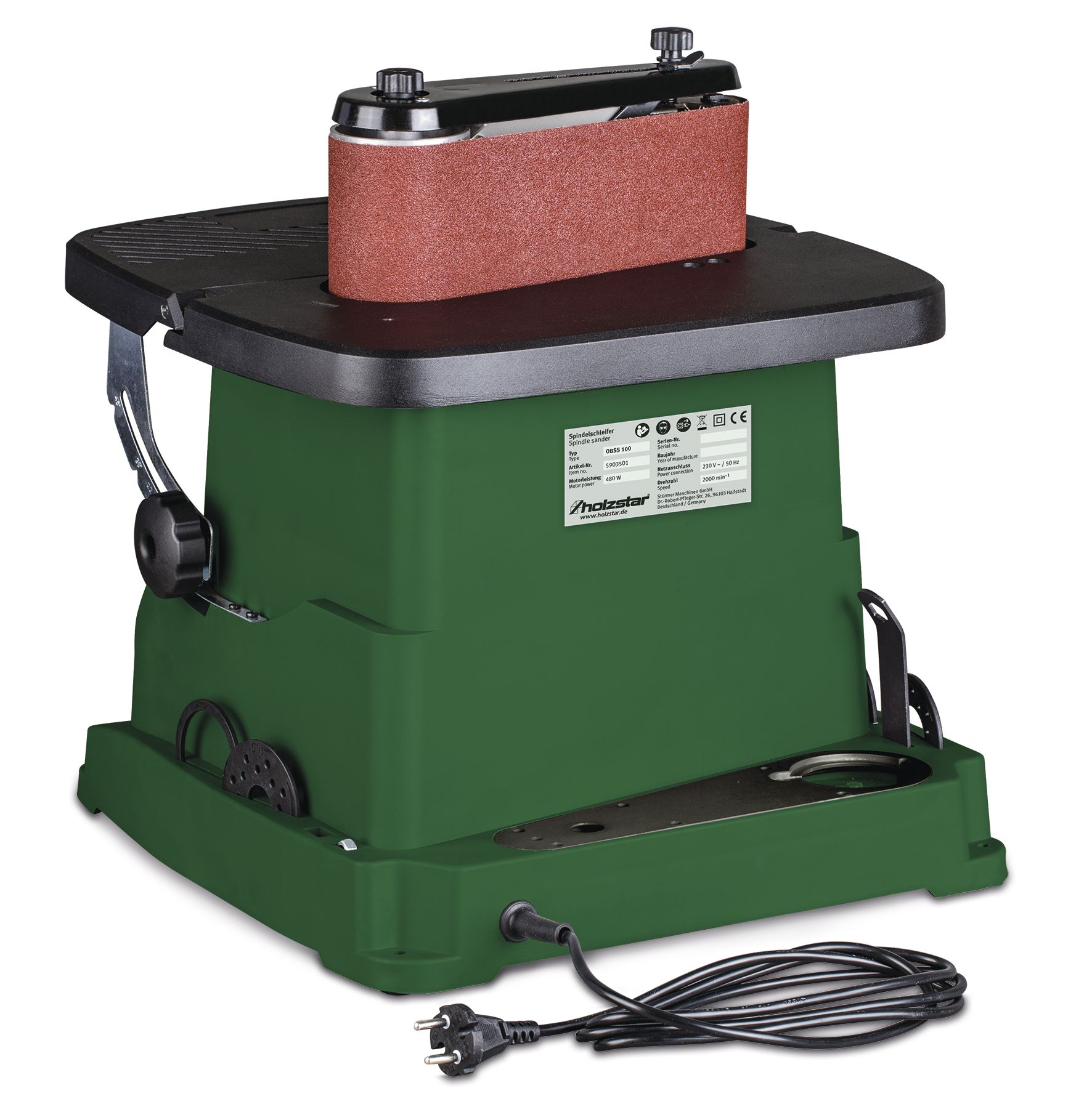 Holzstar 715903501 OBSS100 Oscillerende spindel og båndsliber 230V