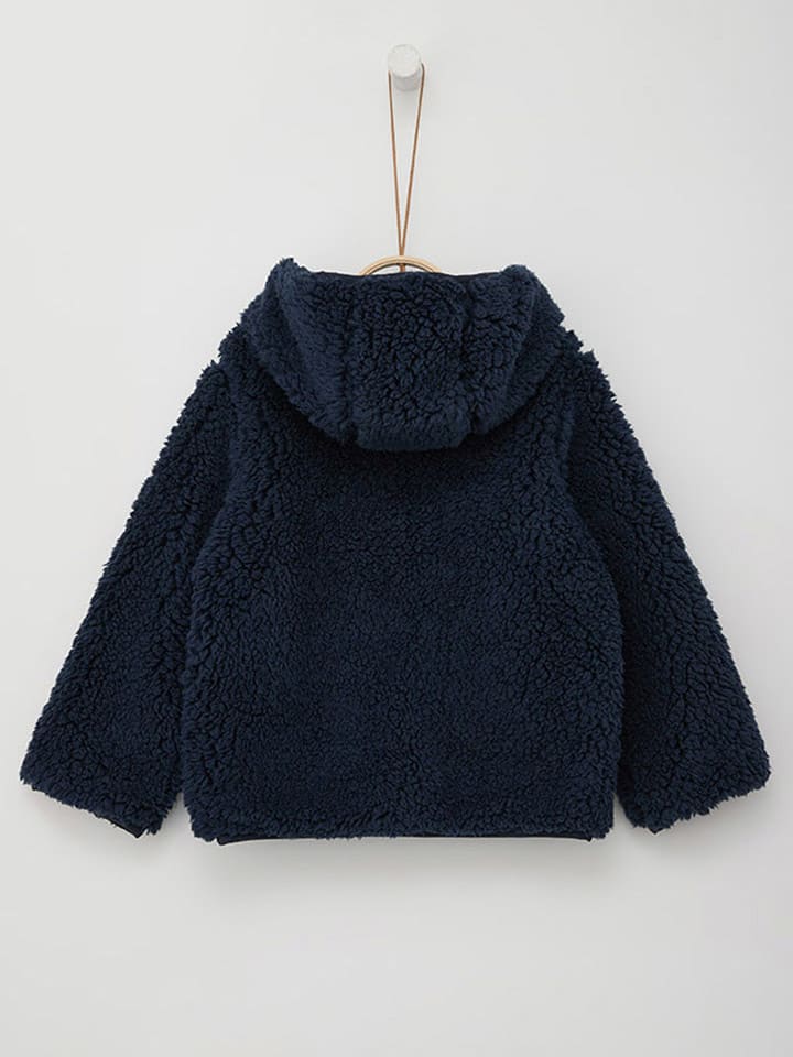 s.Oliver Fleecejacke in Dunkelblau günstig kaufen