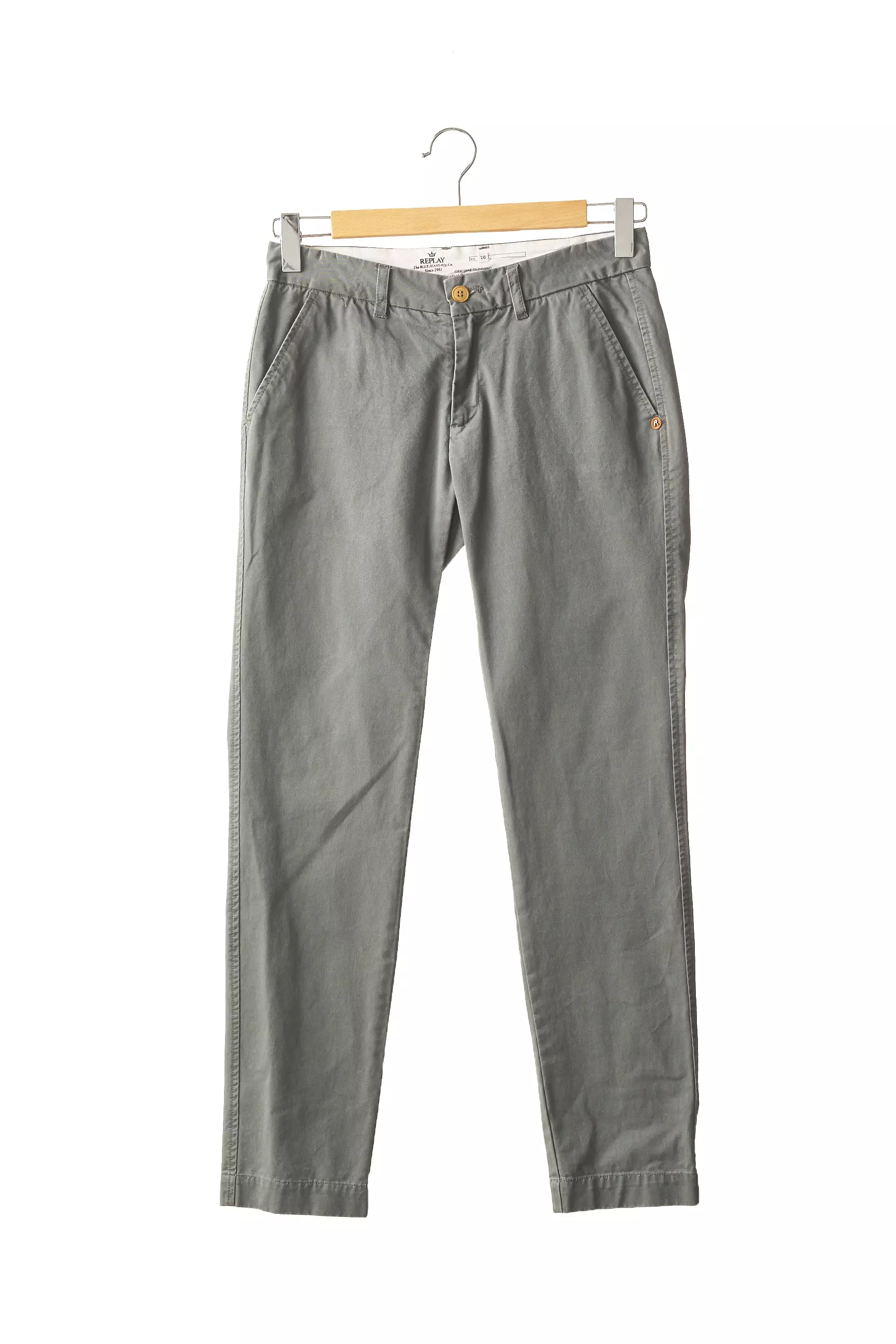 Replay Pantalons Chino Femme couleur gris