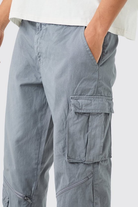 Lockere Hose mit Reißverschluss