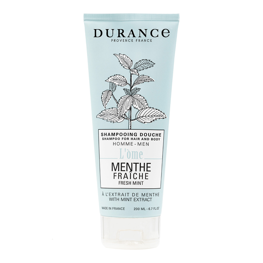 durance Shampooing Douche Menthe Fraîche à l'extrait de Menthe 200 mL Shampoing douche 200 ml