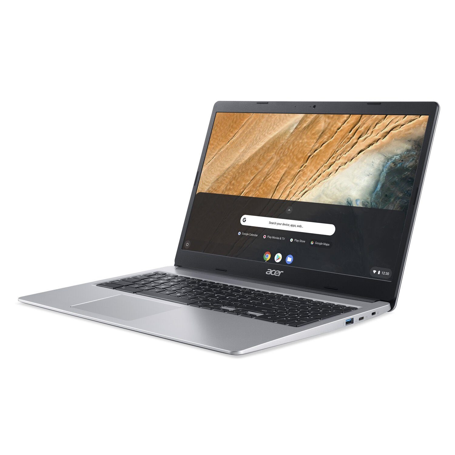 Acer CB315 Touchscreen Display, Full HD IPS, 4GB RAM, 64 GB eMMC Chromebook (39,62 cm/15.6 Zoll, Intel Pentium Silber N5030, UHD Graphics)