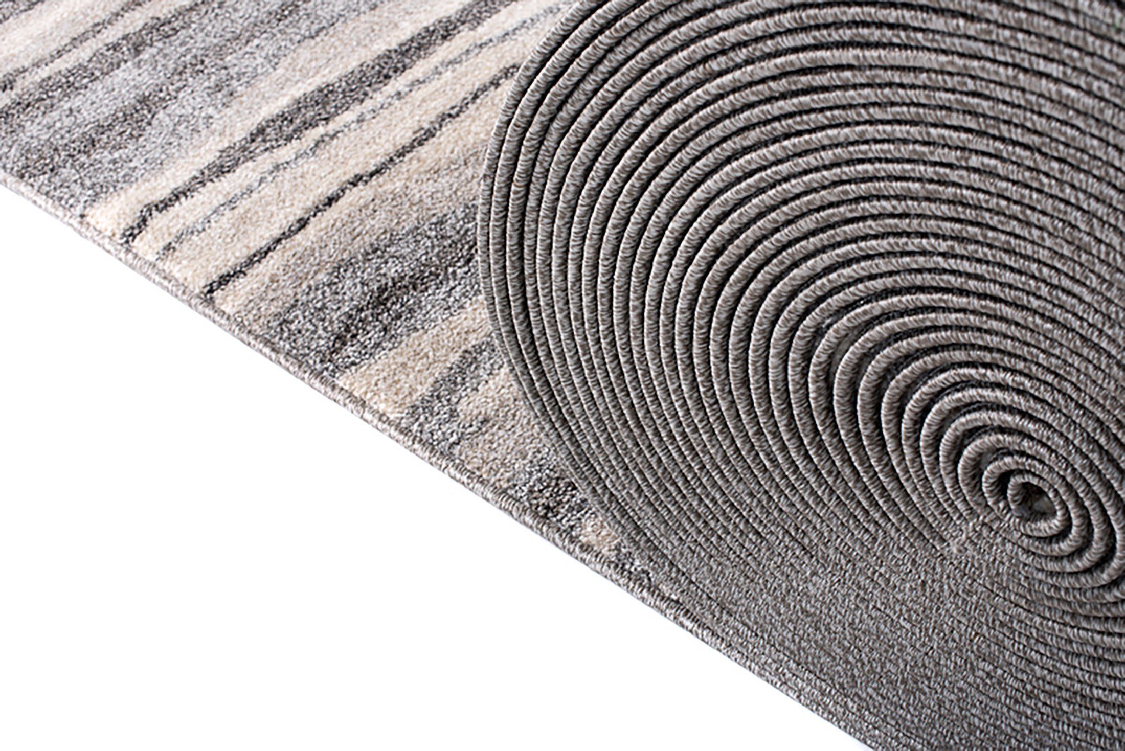 Läufer Läufer Flurläufer Modern für Vorzimmer, Küche - Grau, Mazovia, 120 x 100 cm, Kurzflor, Meterware, Höhe 10 mm, Kurzflor - niedrige Florhöhe