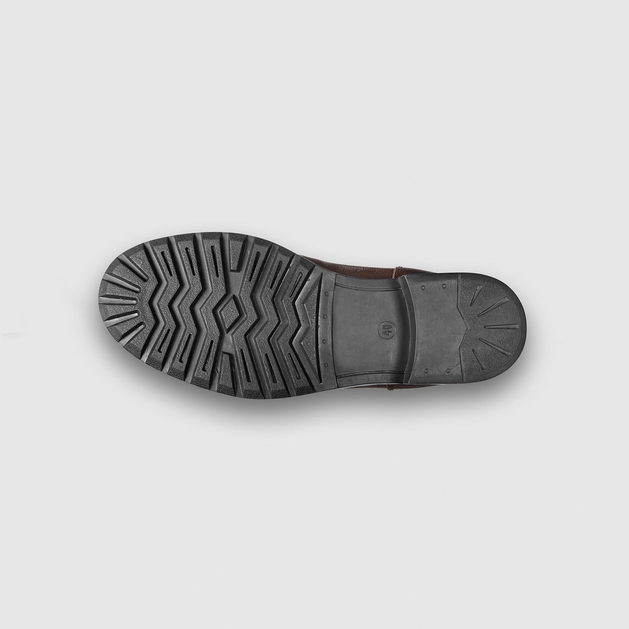 Botillons zippés cuir fourrés laine