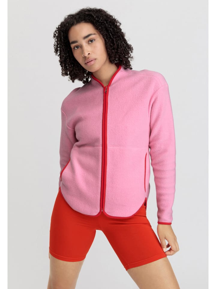 Hessnatur Fleece-Jacke in dahlie günstig kaufen S