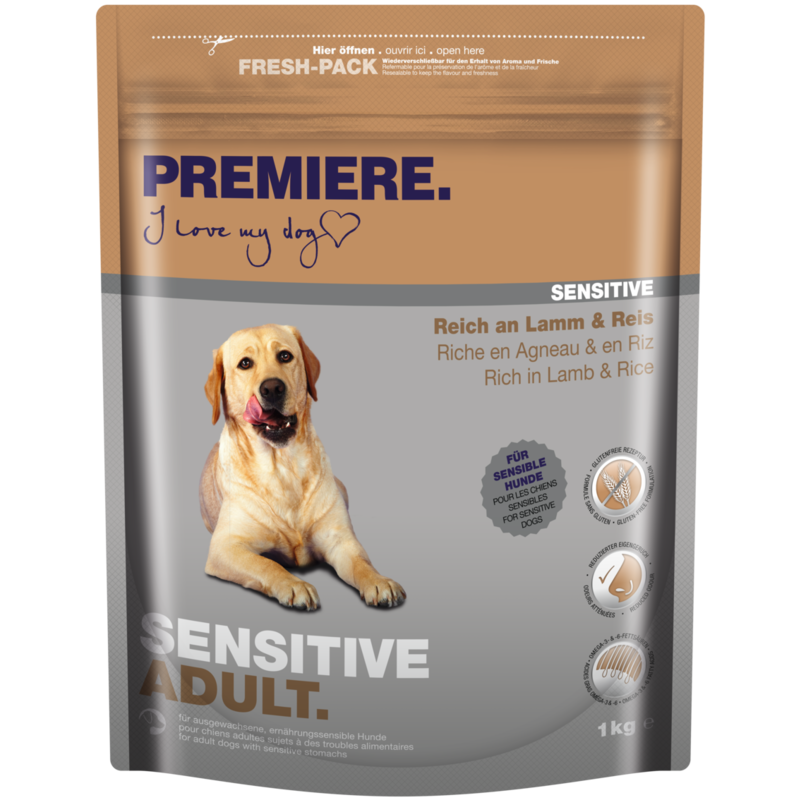 PREMIERE Hundetrockenfutter PREMIERE Sensitive Adult Lamm 1 kg